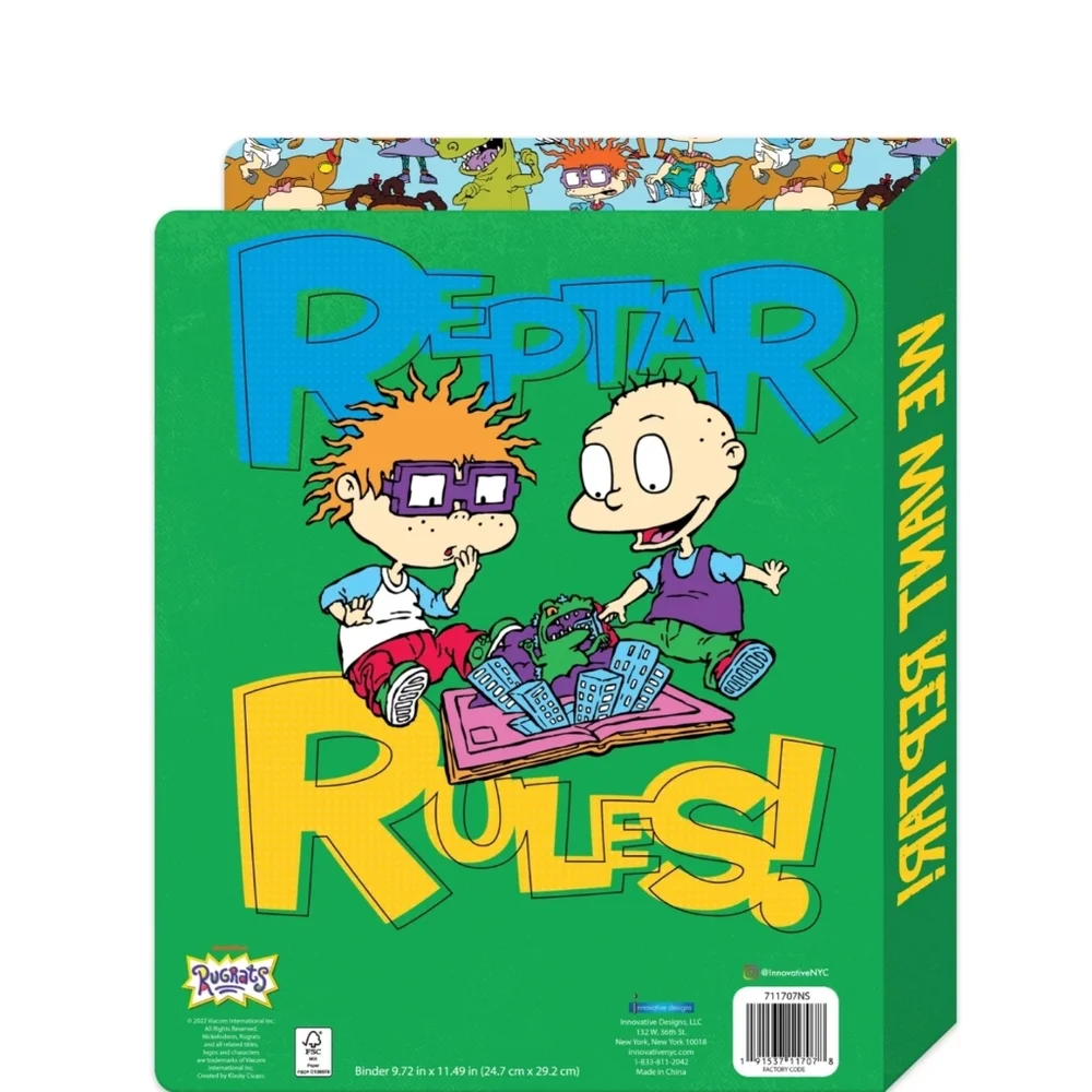 Nickelodeon Rugrats Stationery  Bundle 3-Ring Binder Folder Notebook Composition